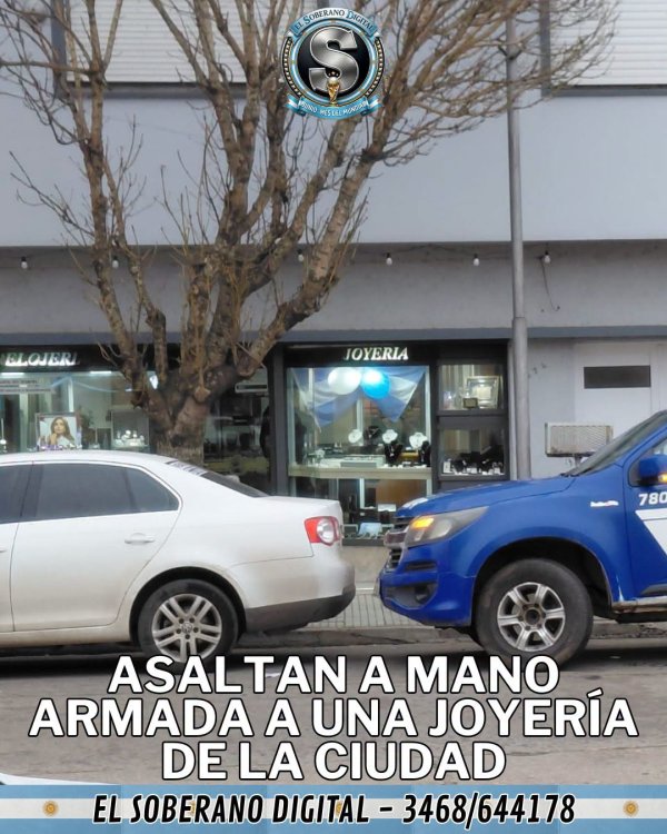 VIOLENTO ROBO A JOYER&Iacute;A DE CORRAL DE BUSTOS