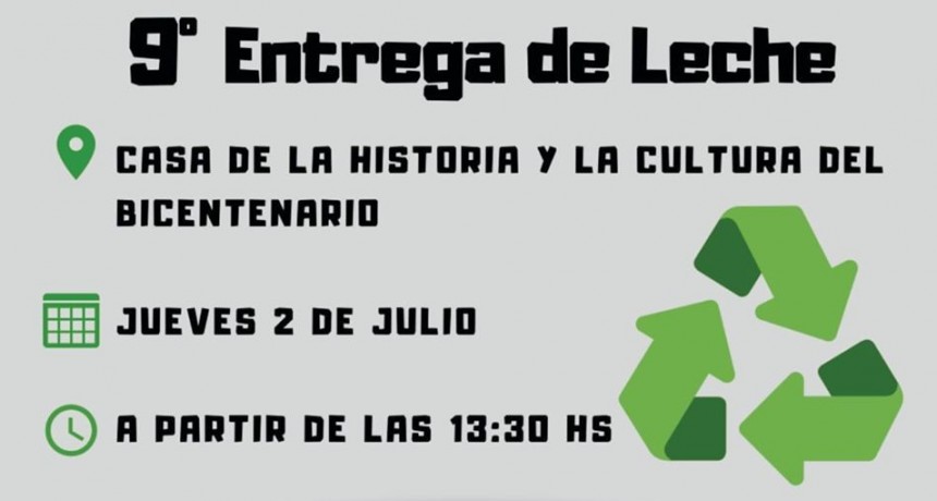 9° JORNADA DE ENTREGA DE LECHE
