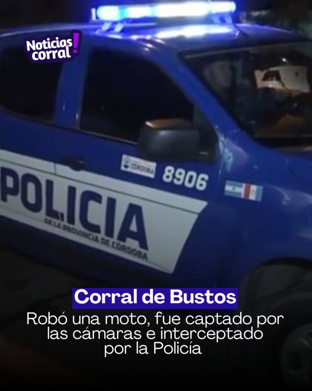 CORRAL DE BUSTOS: ROBO DE UNA MOTO