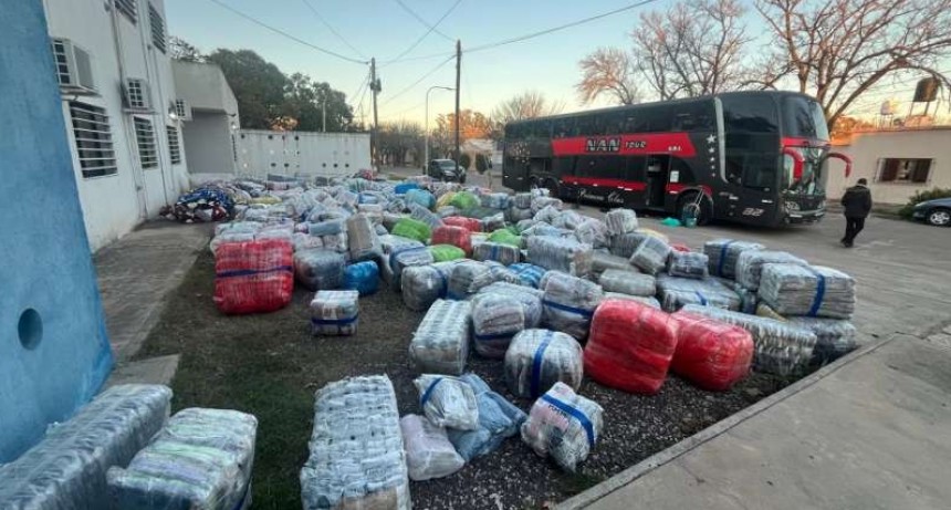 TRANSPORTE IRREGULAR DE MERCADERÍA TEXTIL