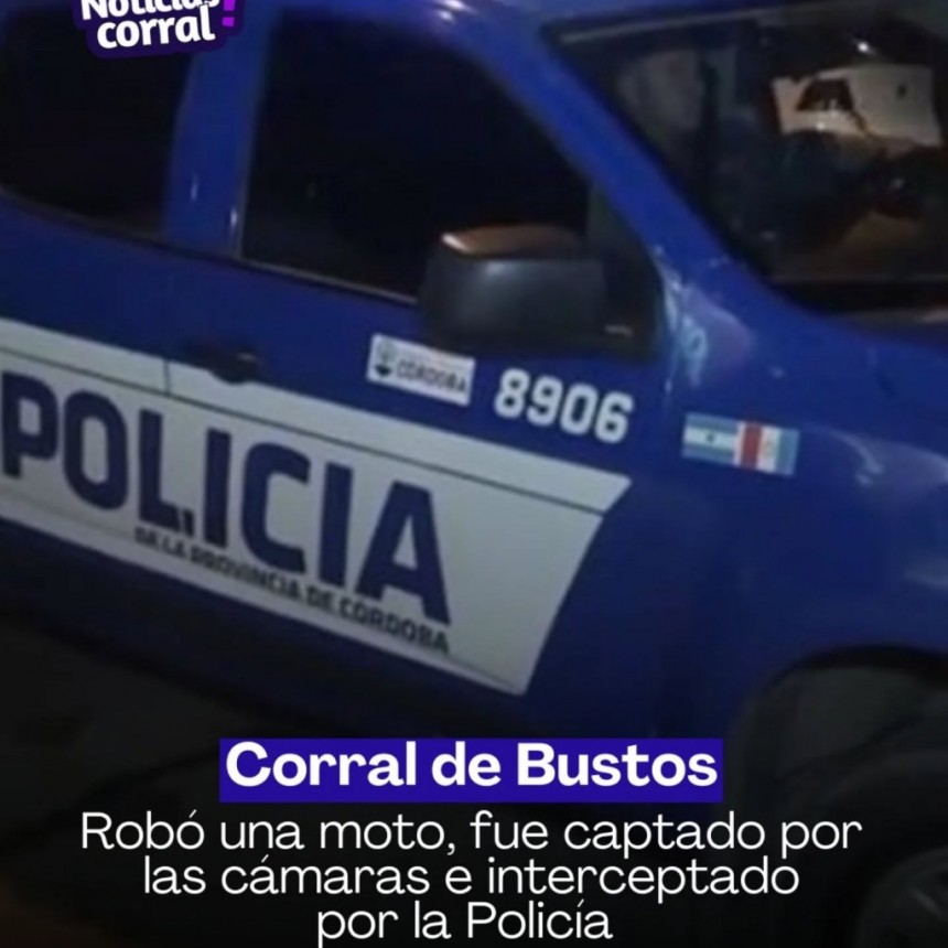CORRAL DE BUSTOS: ROBO DE UNA MOTO