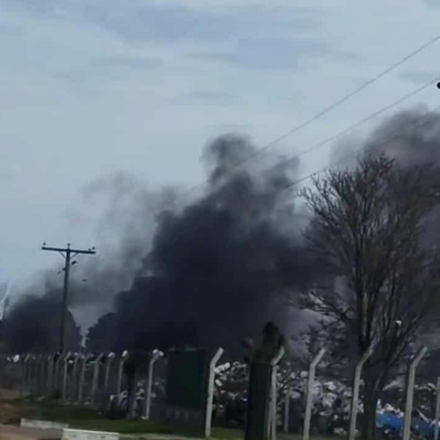 JUSTINIANO POSSE: INCENDIO EN PLANTA DE RECICLADO