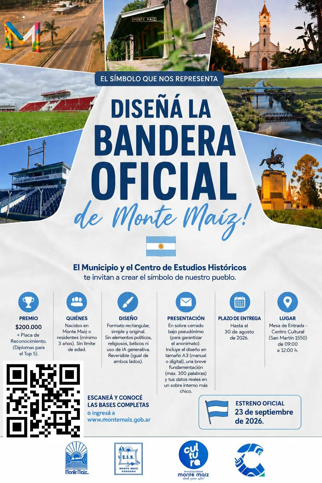 CONCURSO DE DISE&Ntilde;O DE LA BANDERA DE MONTE MA&Iacute;Z