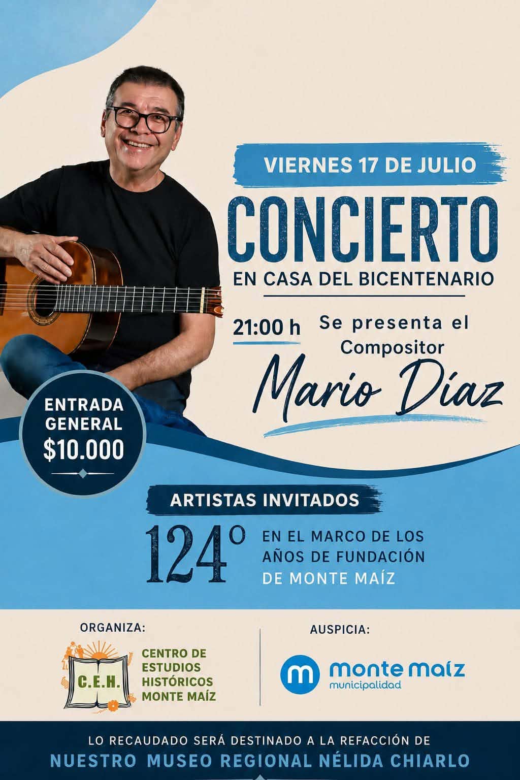 ESPECT&Aacute;CULO MUSICAL A BENEFICIO DEL MUSEO N&Eacute;LIDA CHIARLO