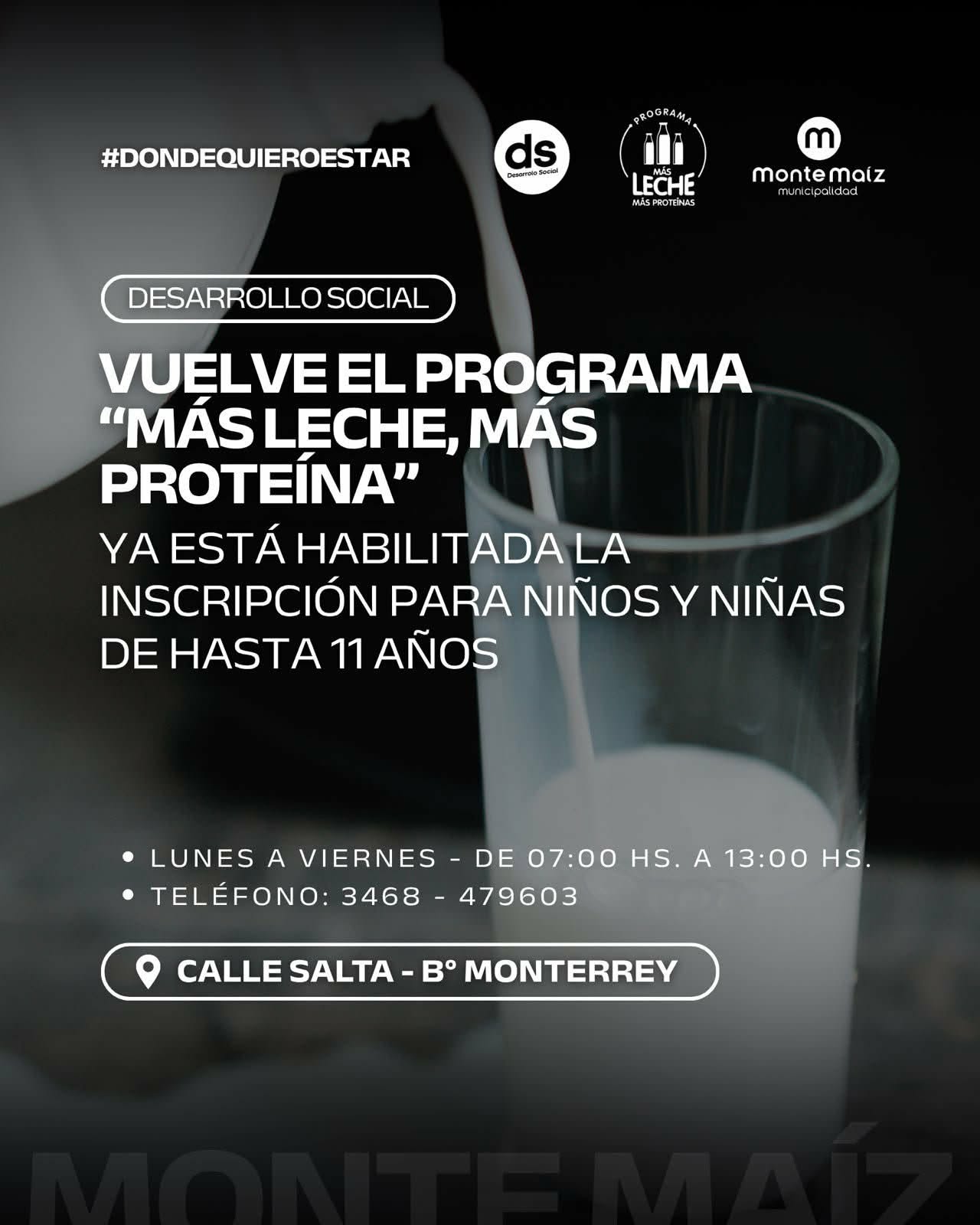 PROGRAMA PROVINCIAL M&Aacute;S LECHE M&Aacute;S PROTE&Iacute;NAS