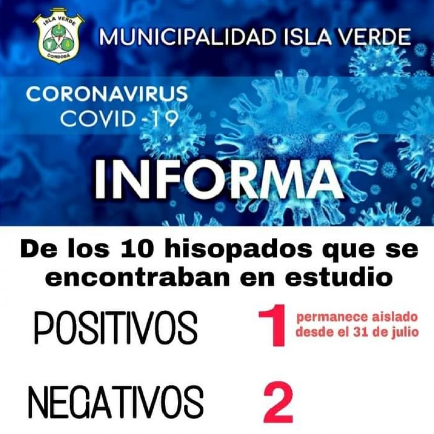 MÁS CASOS EN EL DEPARTAMENTO MARCOS JUÁREZ