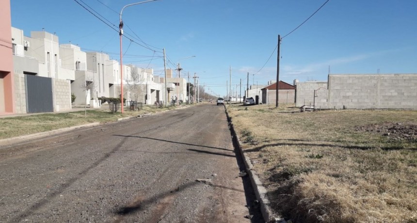 MEJORAN CALLE LA PAMPA A LA ALTURA DEL PROCREAR