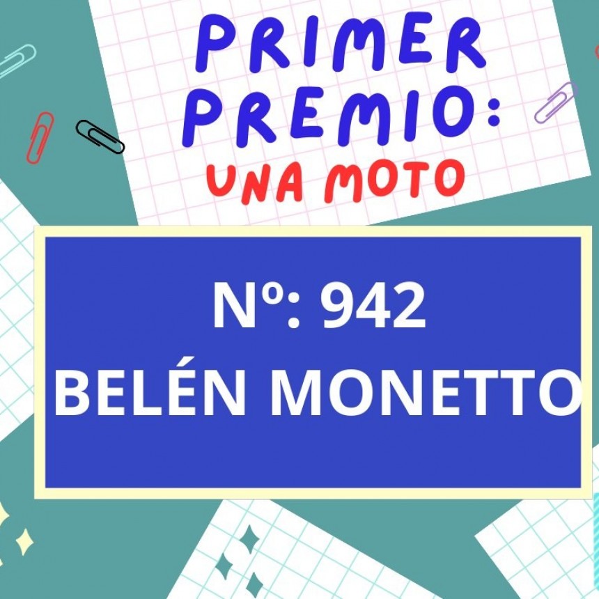 SORTEO DE LA MOTO DEL JARDÍN JOSÉ DE SAN MARTÍN