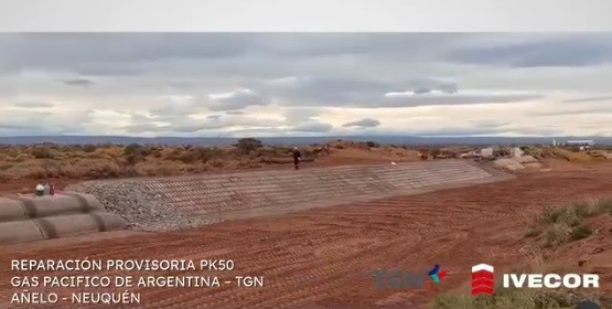 IMPORTANTE OBRA DE IVECOR EN EL GASODUCTO DEL PACÍFICO