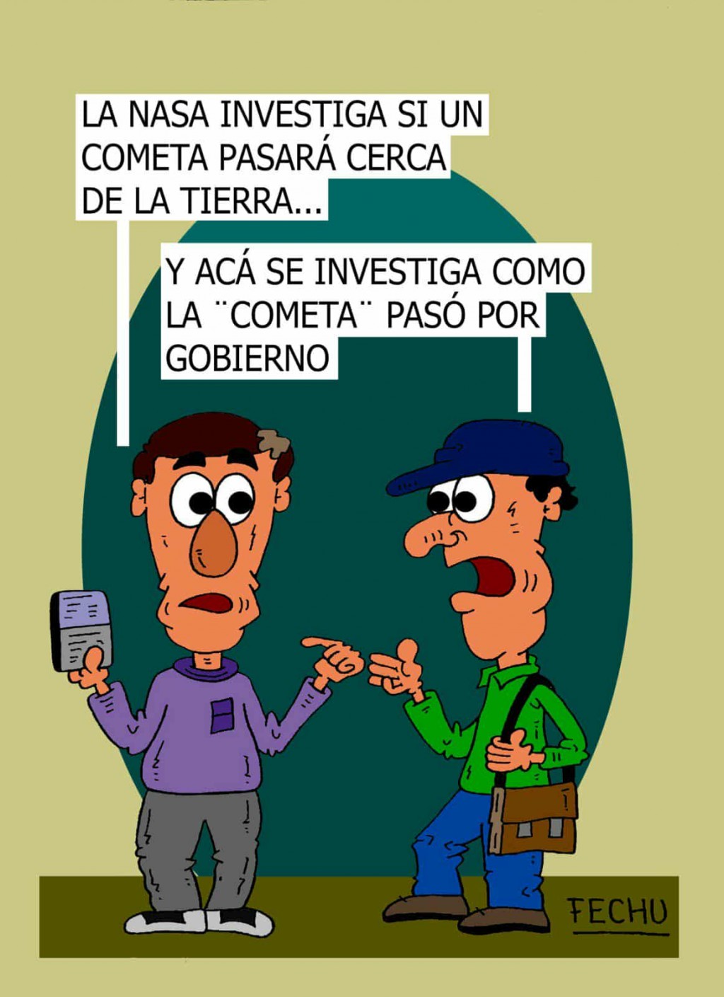 MÁS QUE CUERPOS CELESTES PARAECEN QUE ERAN VERDES