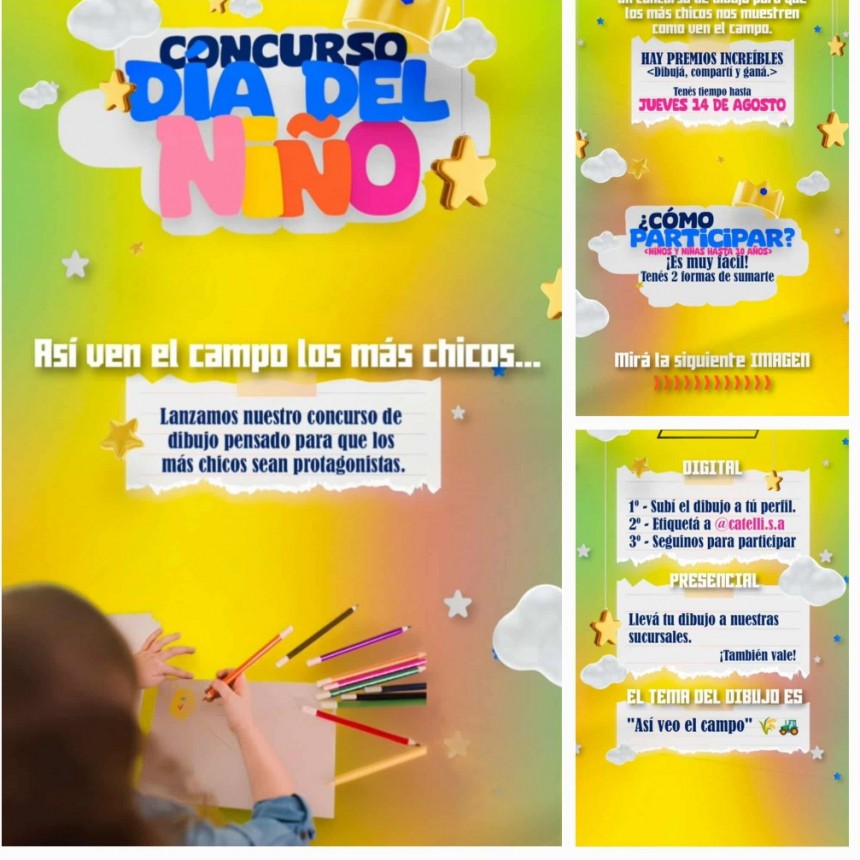 CATELLI S.A. LANZÓ CONCURSO DE DIBUJO INFANTIL