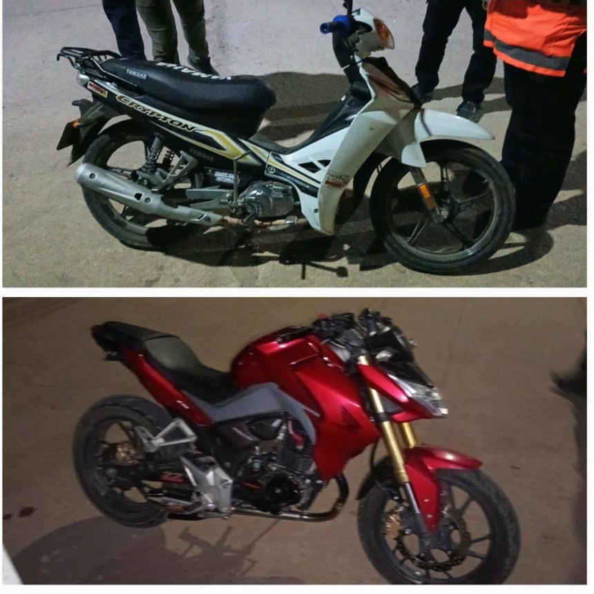 SECUESTRO DE DOS MOTOS