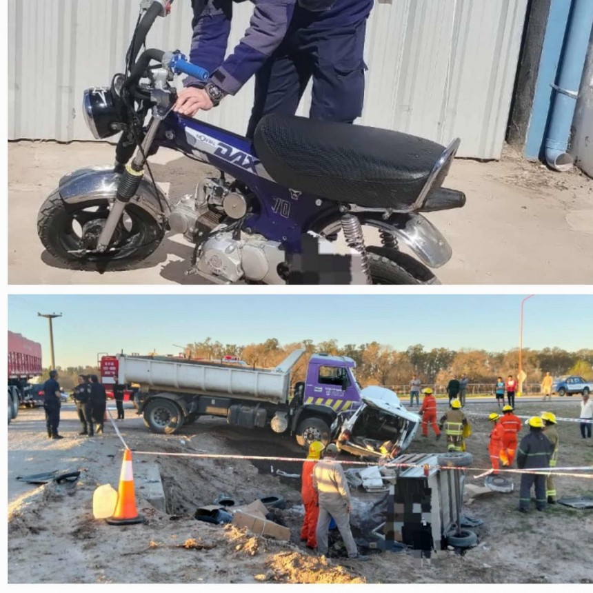 SECUESTRO DE MOTO Y ACCIDENTE DE TRÁNSITO