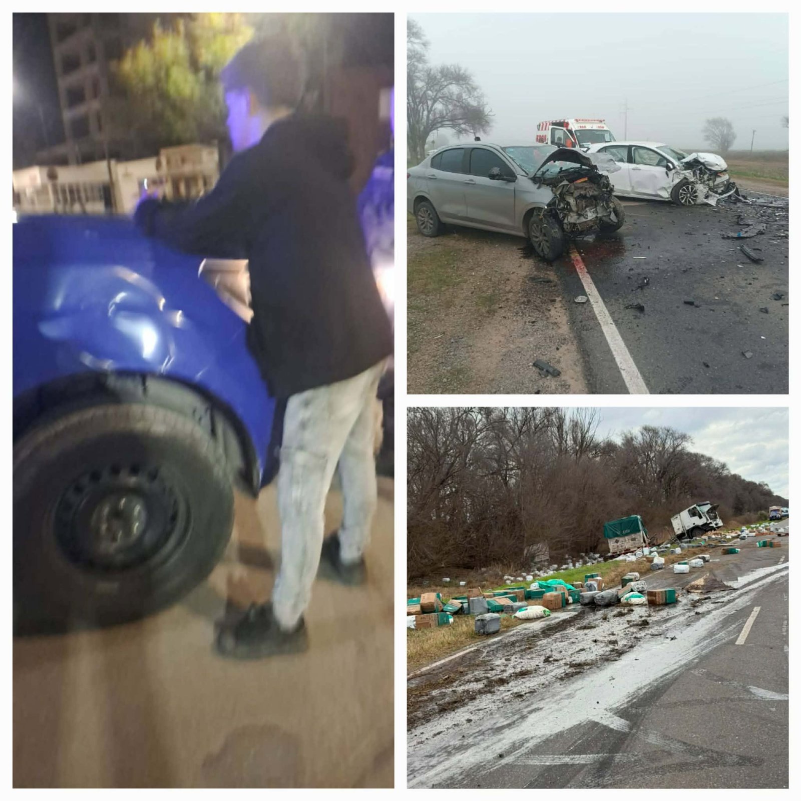 UNA APREHENSI&Oacute;N Y DOS ACCIDENTES VIALES