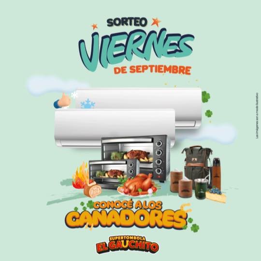 SORTEO DE LOS VIERNES DE SETIEMBRE