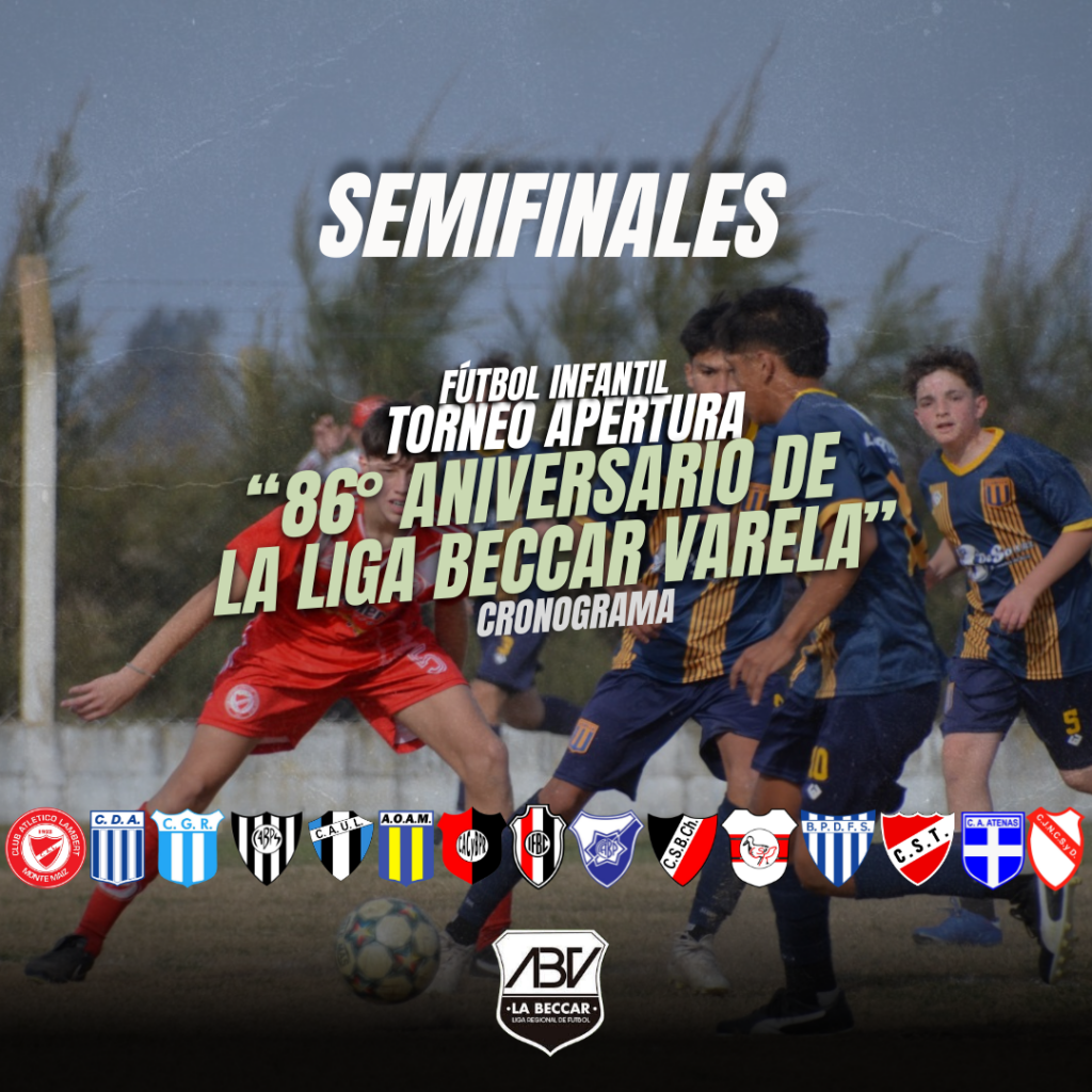 CRONOGRAMA DE SEMIFINALES DEL FÚTBOL INFANTO JUVENIL