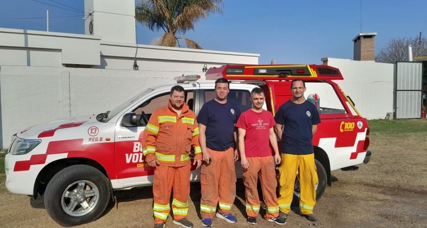 BOMBEROS DE LA REGIONAL 8 A LOS INCENDIOS DE LAS SIERRAS