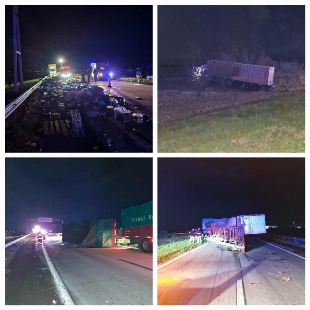 MARCOS JUÁREZ: ACCIDENTE VEHICULAR EN LA AUTOPISTA