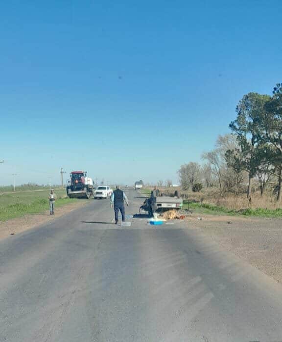 ACCIDENTE EN RUTA 11 ENTRE LABORDE Y PASCANAS
