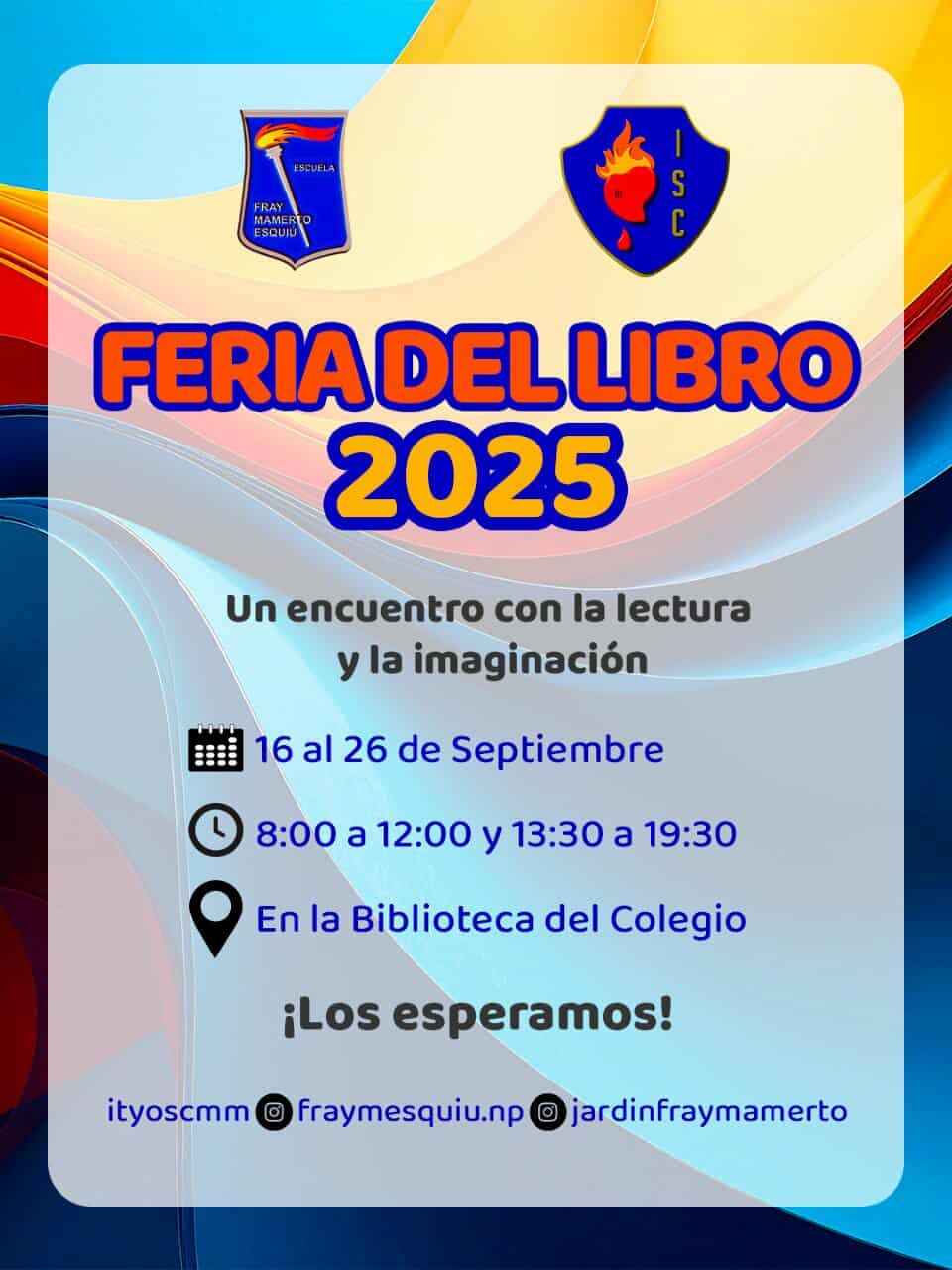 FERIA DEL LBRO EN LA ESCUELA FRAY MAMERTO ESQUIÚ