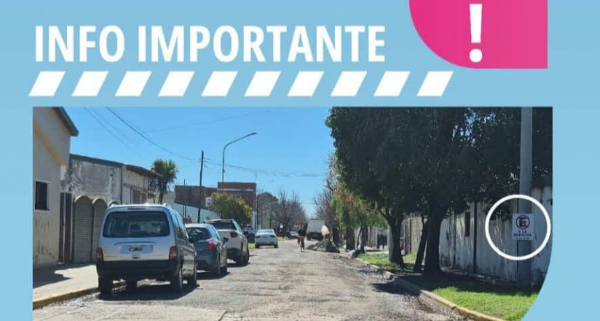 PROHIBIDO ESTACIONAR A LA DERECHA EN CORTADA GÜEMES