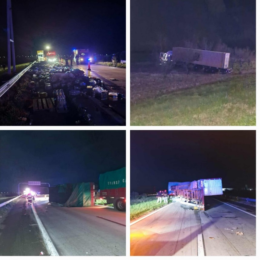 MARCOS JUÁREZ: ACCIDENTE VEHICULAR EN LA AUTOPISTA