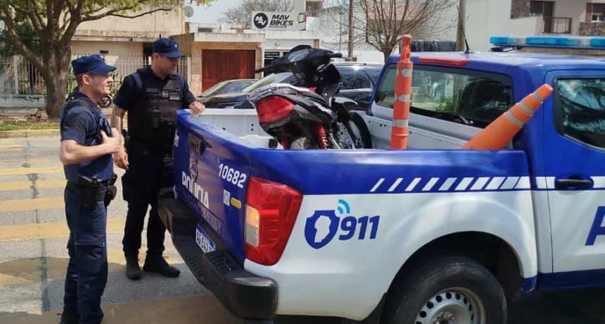 BELL VILLE: RECUPERAN MOTO ROBADO