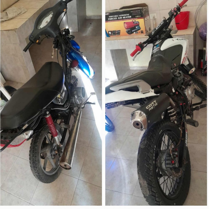 LABORDE: RETIENEN DOS MOTOCICLETAS