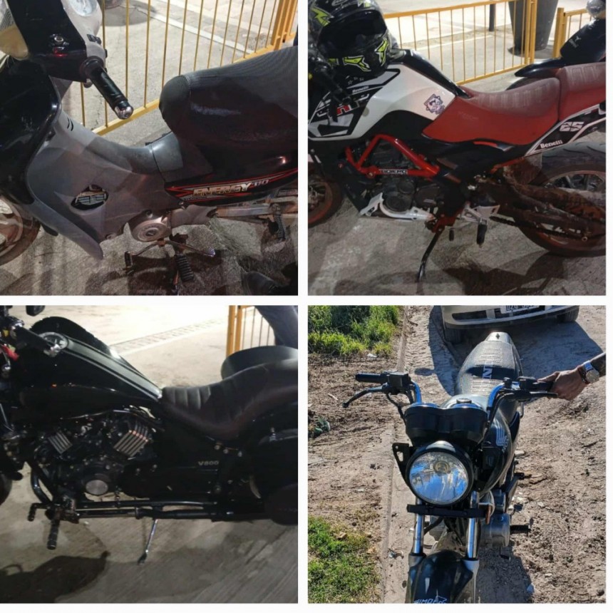 CUATRO MOTOS MÁS SECUESTRADAS