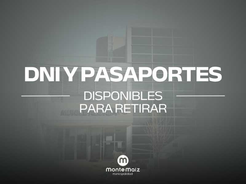 DNI Y PASAPORTES PARA RETIRAR