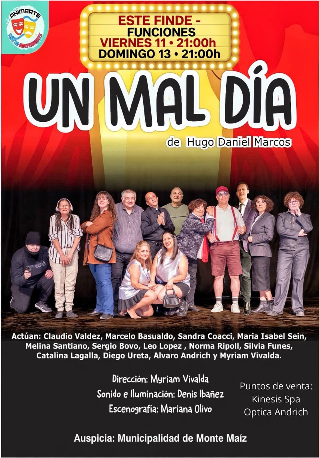 DOS NOCHES DE TEATRO EN LA CASA DE LA CULTURA
