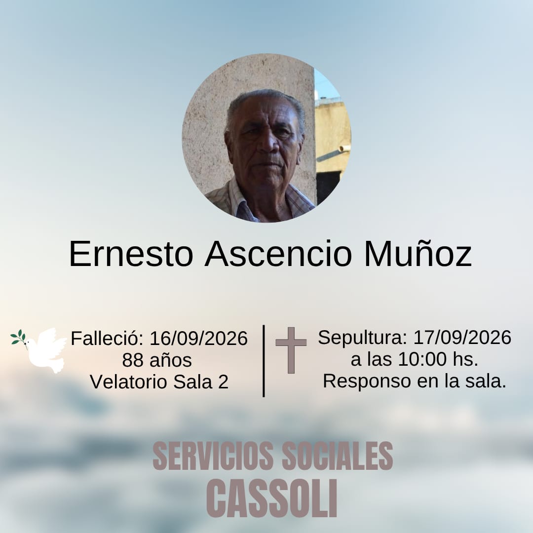 FALLECIMIENTO: ERNESTO ASCENCIO MU&Ntilde;OZ