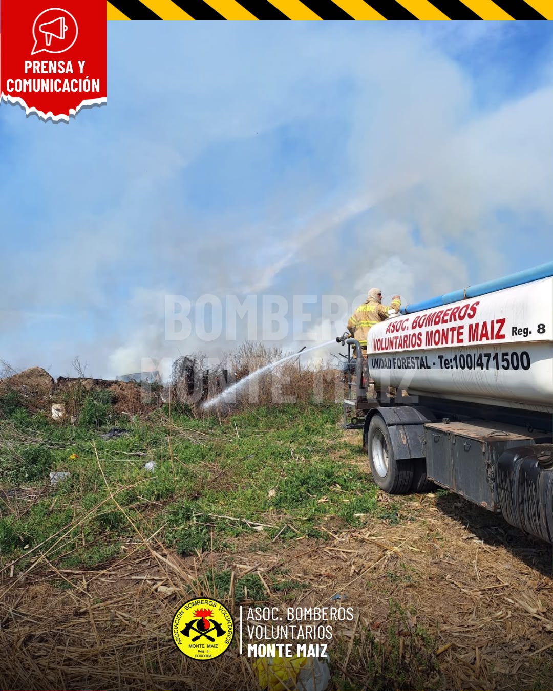 TRES SALIDAS DE BOMBEROS EL JUEVES POR LA TARDE