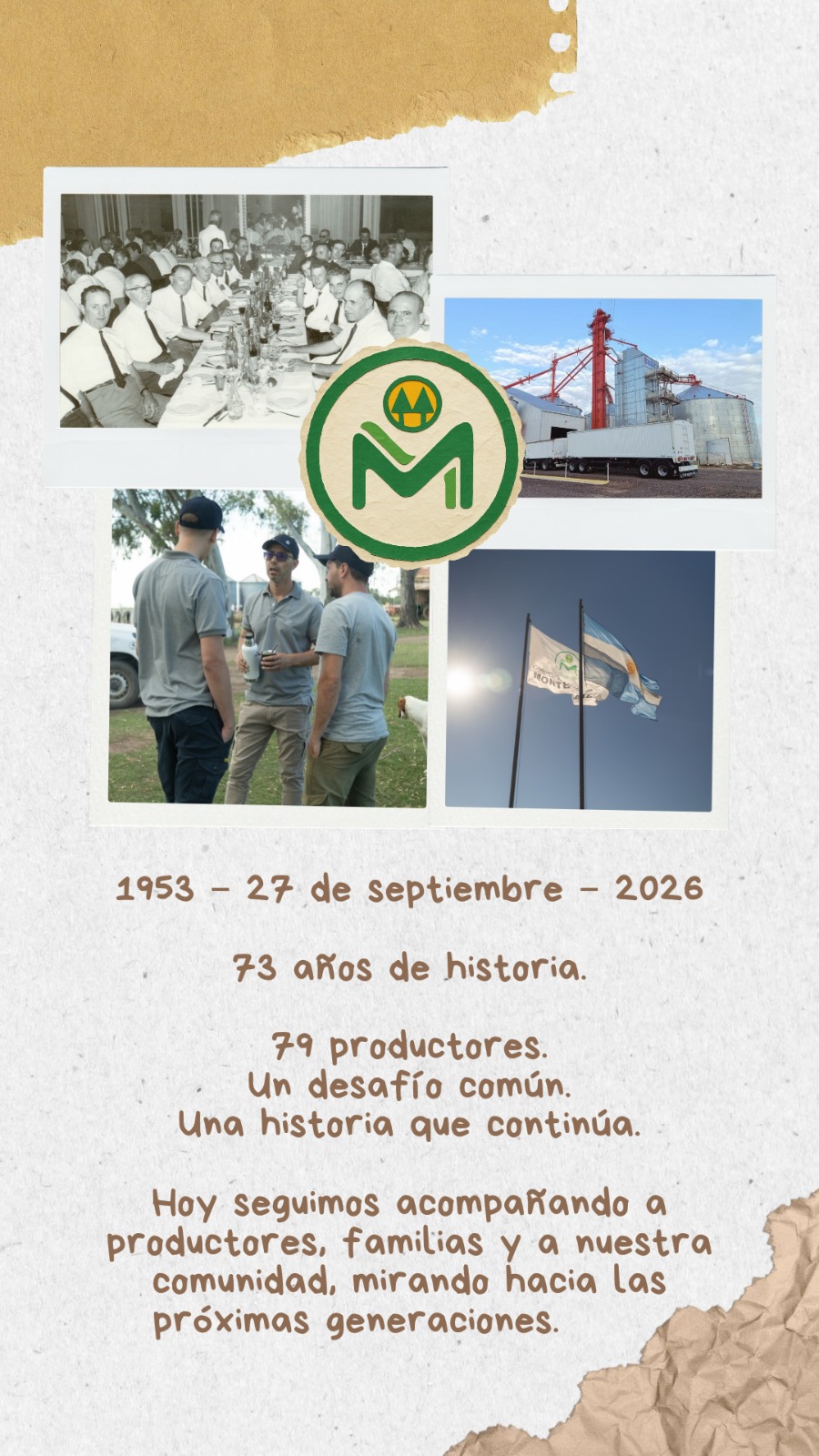 73&deg; ANIVERSARIO DE LA COOPERATIVA AGR&Iacute;COLA DE MONTE MA&Iacute;Z LTDA.