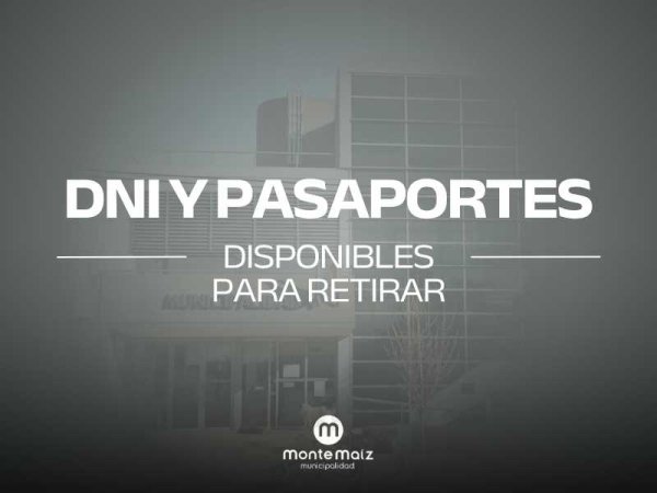 DNI Y PASAPORTES PARA RETIRAR