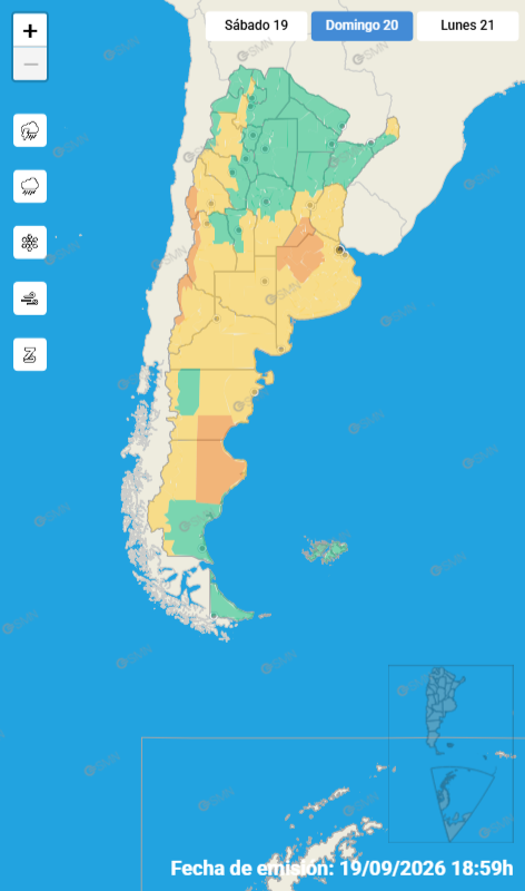 ALERTA POR TORMENTAS FUERTES