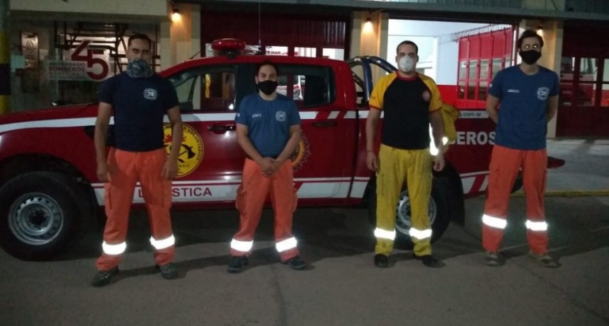 4 BOMBEROS LOCALES A LOS INCENDIOS DE LAS SIERRAS