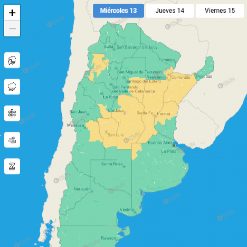 ALERTA POR TORMENTAS