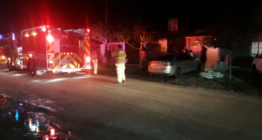 PRINCIPIO DE INCENDIO EN UNA VIVIENDA