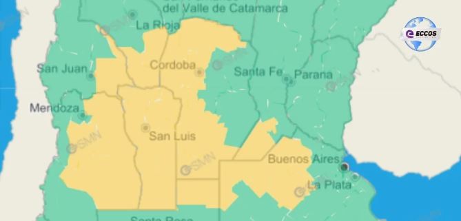 ALERTA POR FUERTES LLUVIAS PARA EL SUR DE LA PROVINCIA