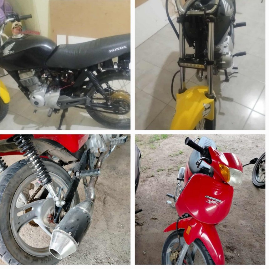 LABORDE: RETENCIÓN DE DOS MOTOS