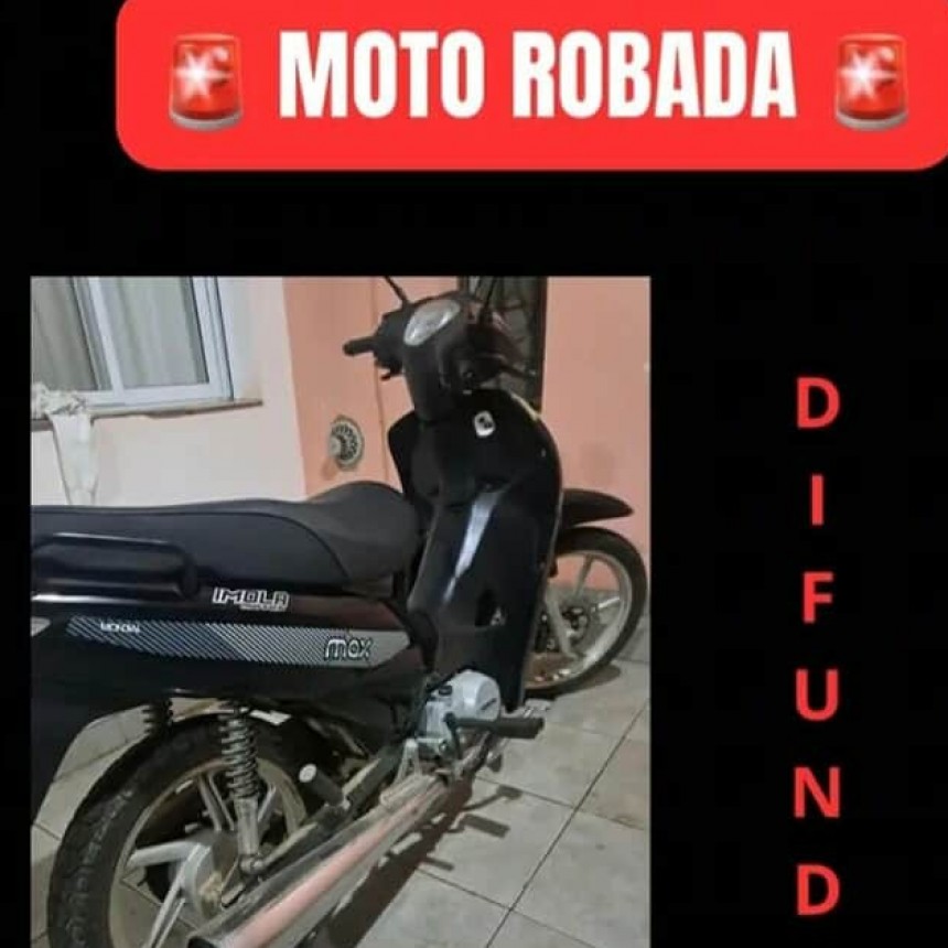 DENUNCIAN ROBODE UNA MOTOCICLETA