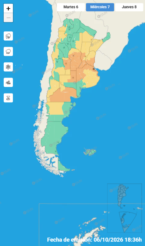 PRON&Oacute;STICOS DE TORMEMTAS SEVERAS PARA LA REGI&Oacute;N