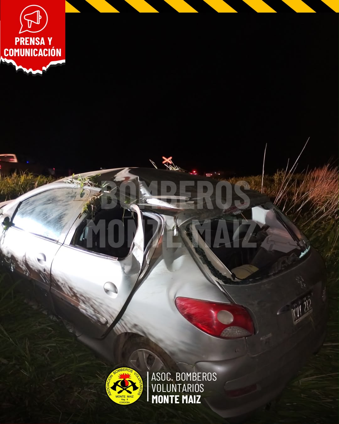DESPISTE Y VUELCO EN LA CURVA