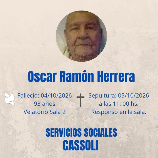 FALLECI&Oacute; EL SR. OSCAR "CALCIO" HERRERA