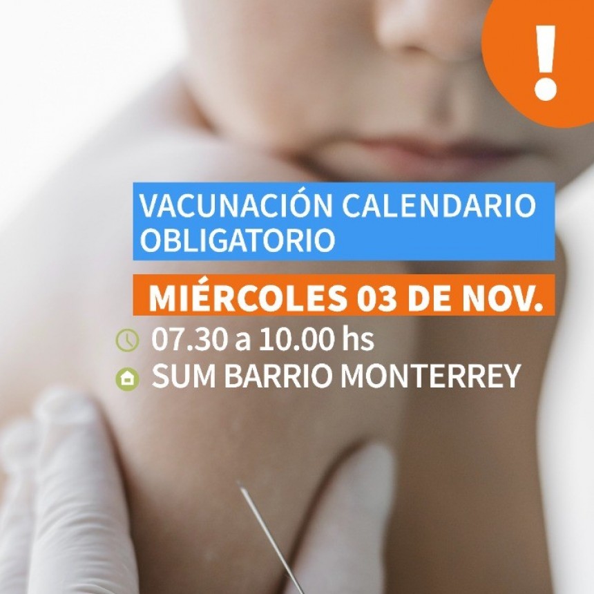 VACUNACIÓN DEL CALENDARIO OBLIGATORIO