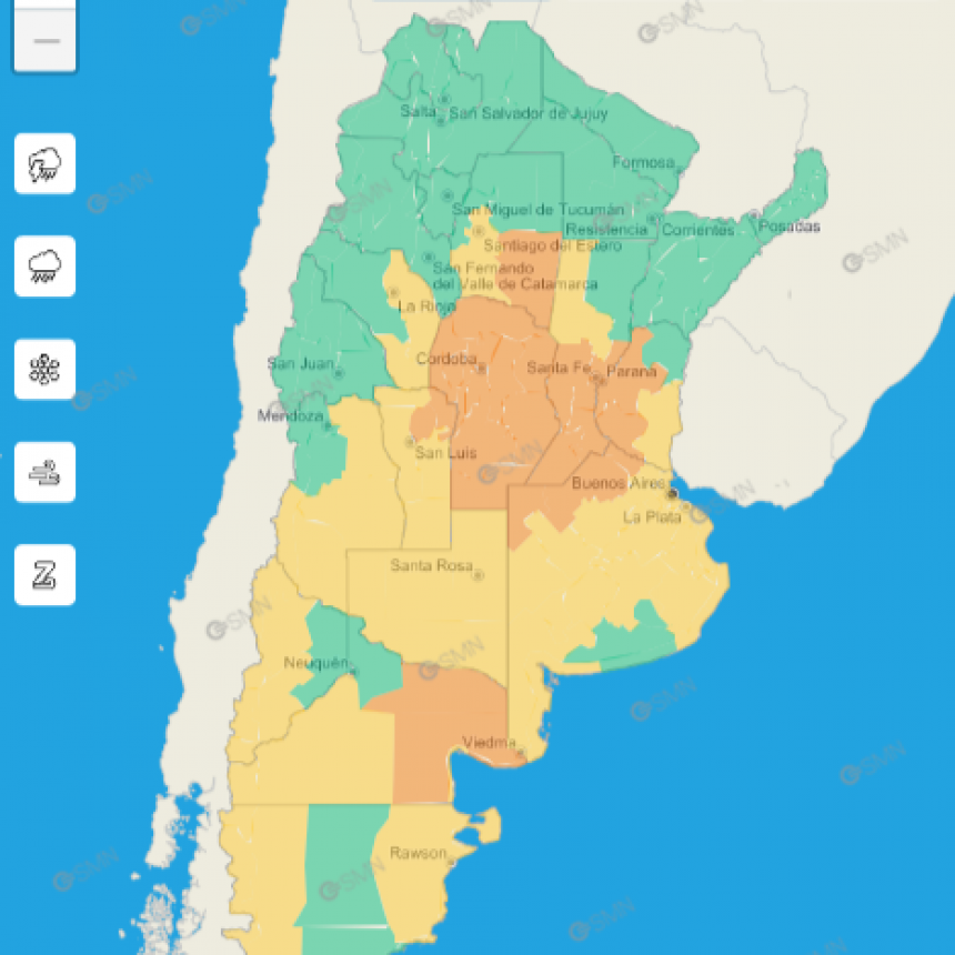 ALERTA POR TORMENTAS FUERTES