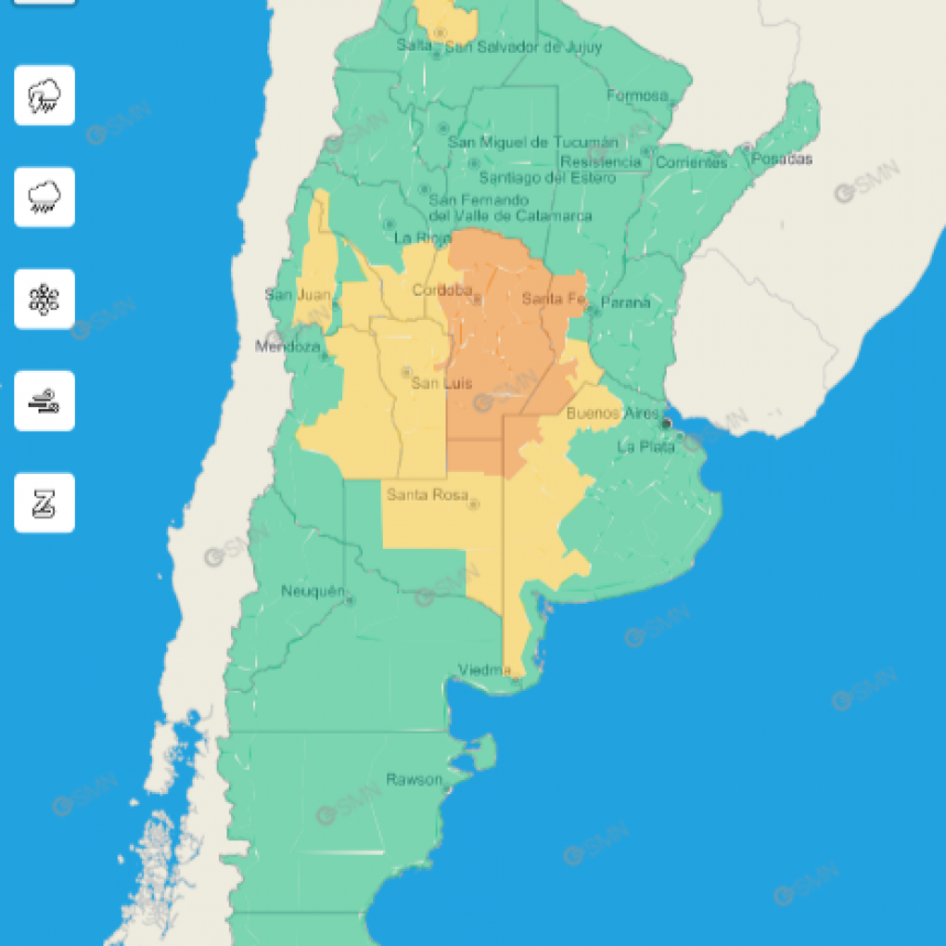 ALERTA POR TORMENTAS FUERTES