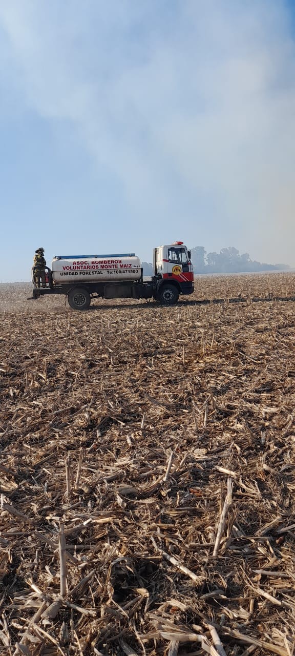 INCENDIO EN ZONA RURAL DE COLONIA BISMARCK