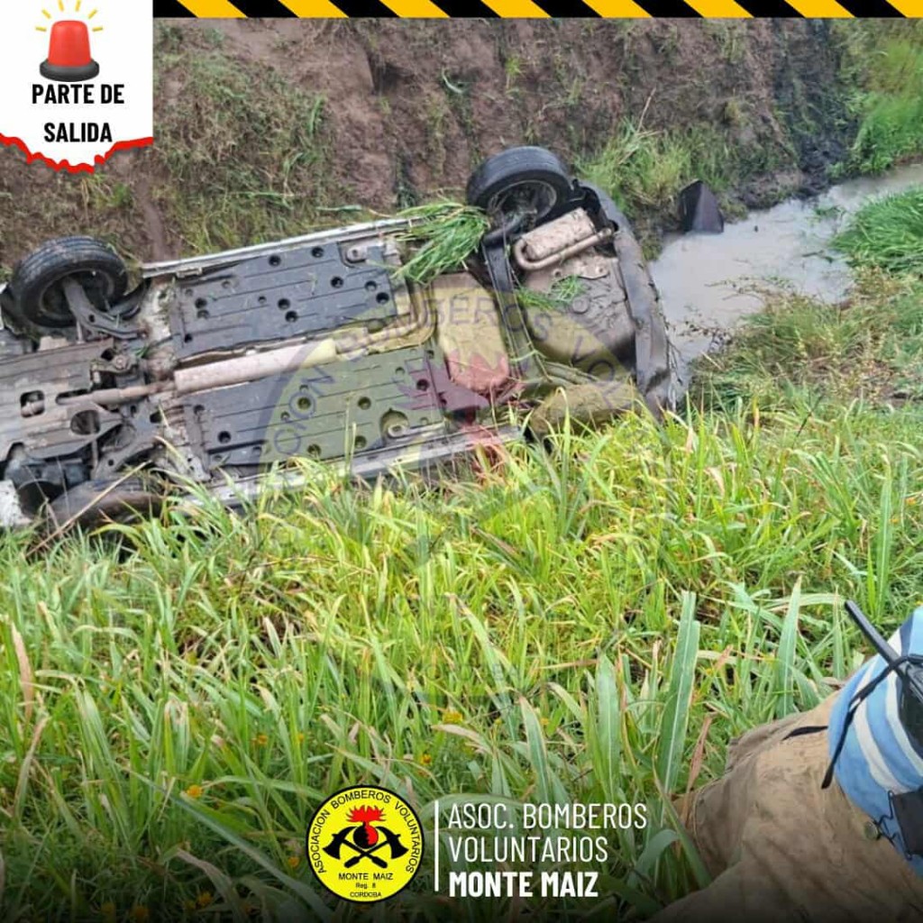 DESPISTE Y VUELCO EN RUTA 11